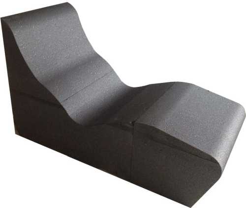 Chaise longue pour hammam SWING avec tapis chauffant