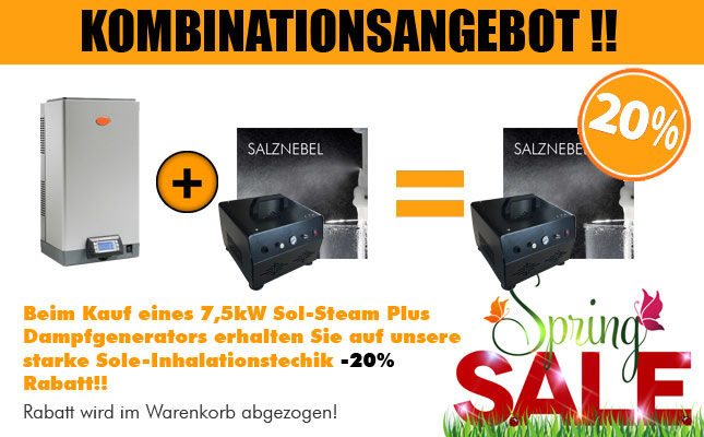 Kombinationsangebot Dampfgenerator Solenebler