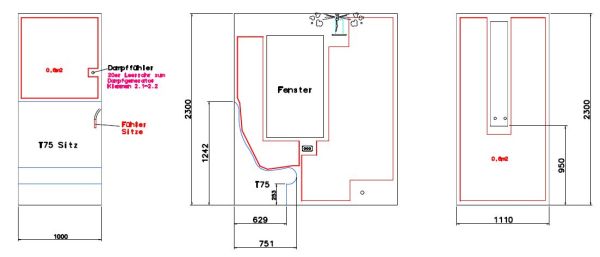 Plan Dampfdusche 200x100