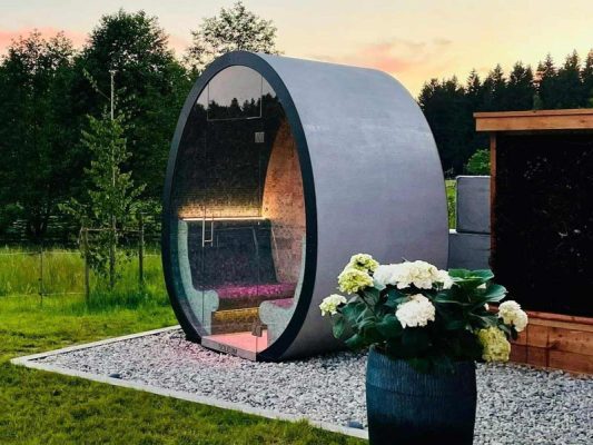 Outdoor sauna, outdoor SPA from SOLEUM