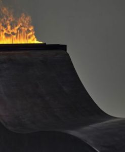 Lettino riscaldato a infrarossi con fuoco 3D