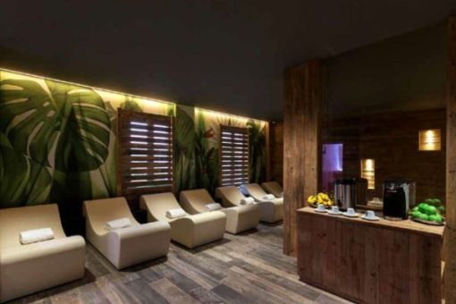 Leather couches for upscale SPA areas