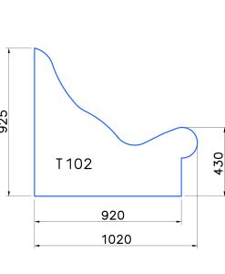 Klupa za parnu kupelj T102