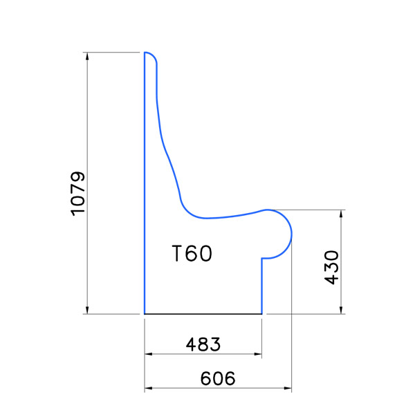 Panca per bagno turco-T60