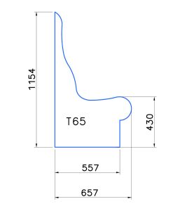 Lavice pro parní lázeň-T65