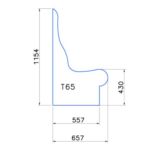 Panca per bagno turco-T65