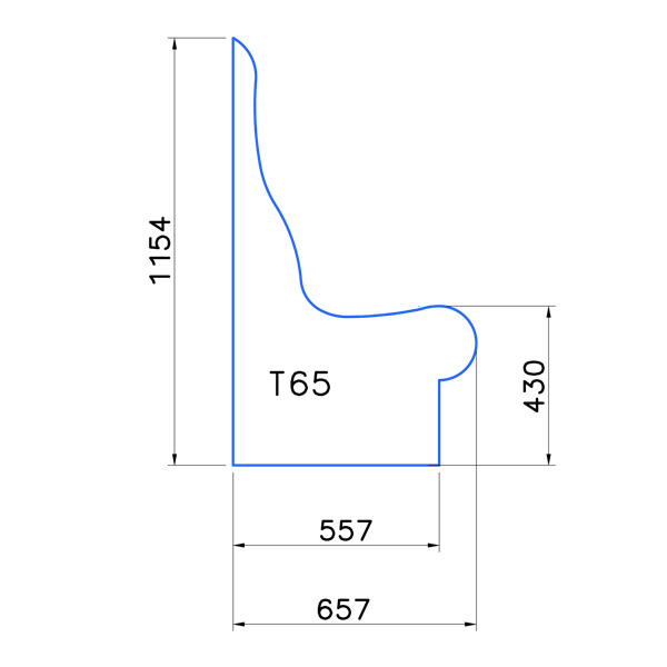 Panca per bagno turco-T65